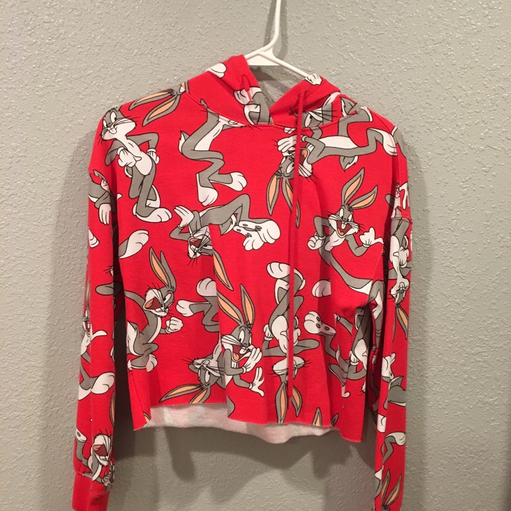 Bugs bunny crop top hoodie